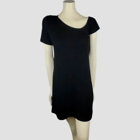 asymmetrical semi formal dress Women's 100% Organic Cotton T-Shirt Dress L / Willow Green main image 0